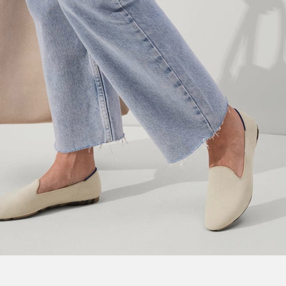 Rothy's Beige Almond Loafers